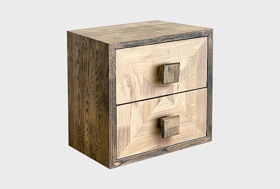 Модуль для стеллажей открытых "Cube Design" (с ящиками) массив дуба 7