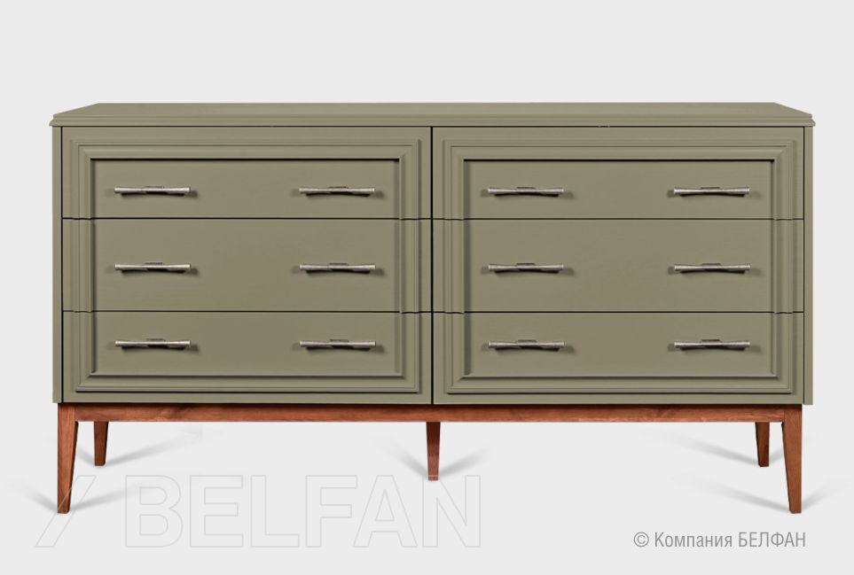 Комод "Сакраменто" 6 массив и шпон дуба, МДФ 1