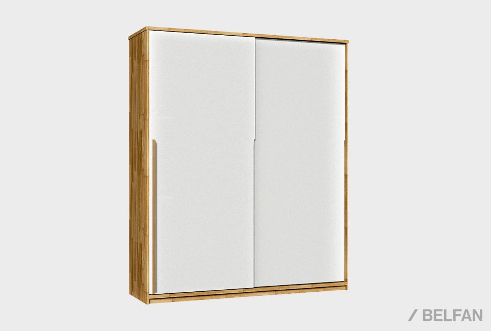 Шкаф-купе 2-х дверный "Wallstreet" массив дуба, МДФ 1