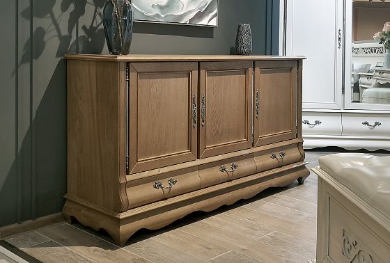 Тумба "Тэфи" 06/02 (глухие двери) массив и шпон дуба 5