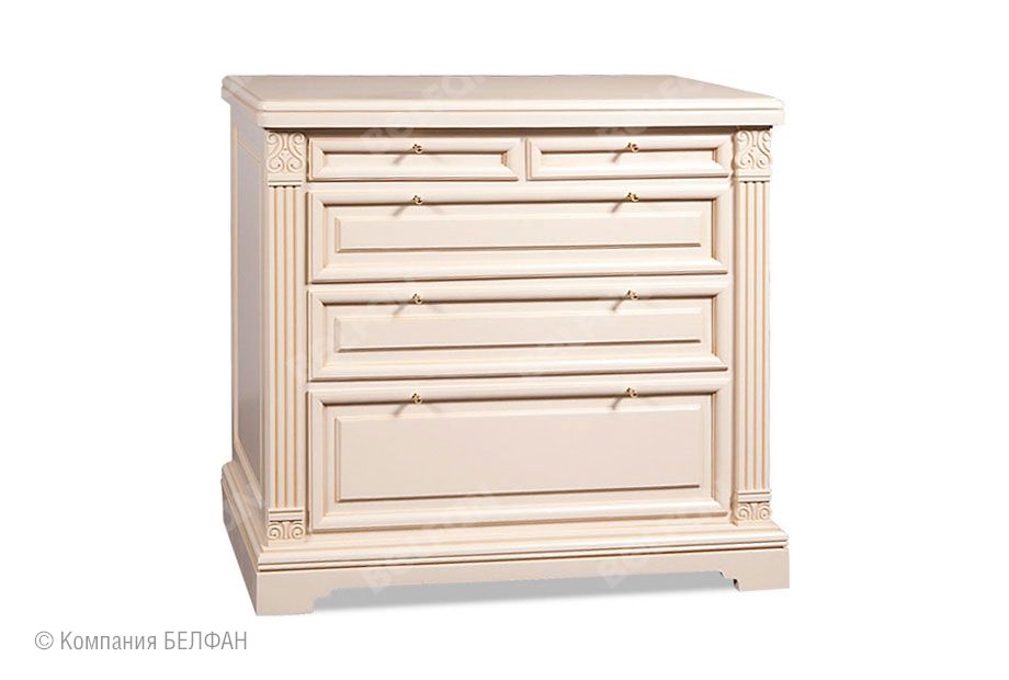 Комод "Престиж" 3 массив и шпон берёзы 1