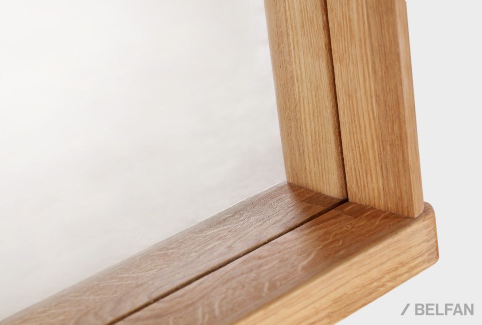 Зеркало настенное "Wallstreet" (прямоугольное) массив дуба 3