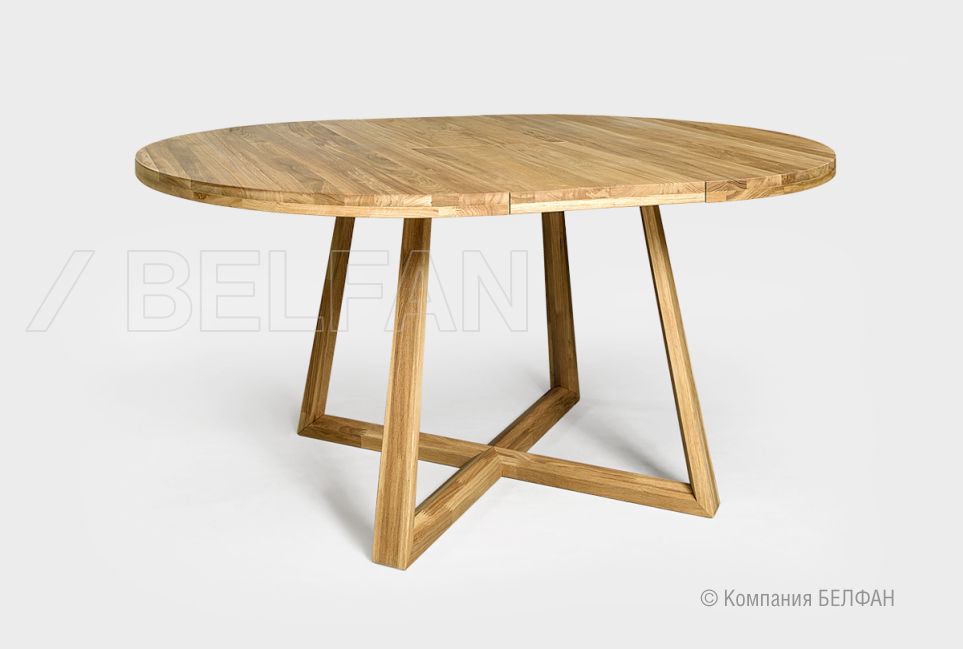 Стол обеденный "Мидгард" (раскладной) массив дуба 2