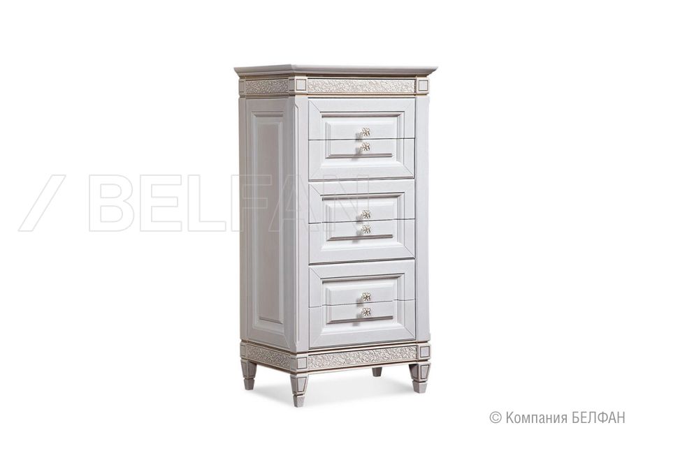 Комод "Сиена" (высокий) массив и шпон дуба, МДФ 1