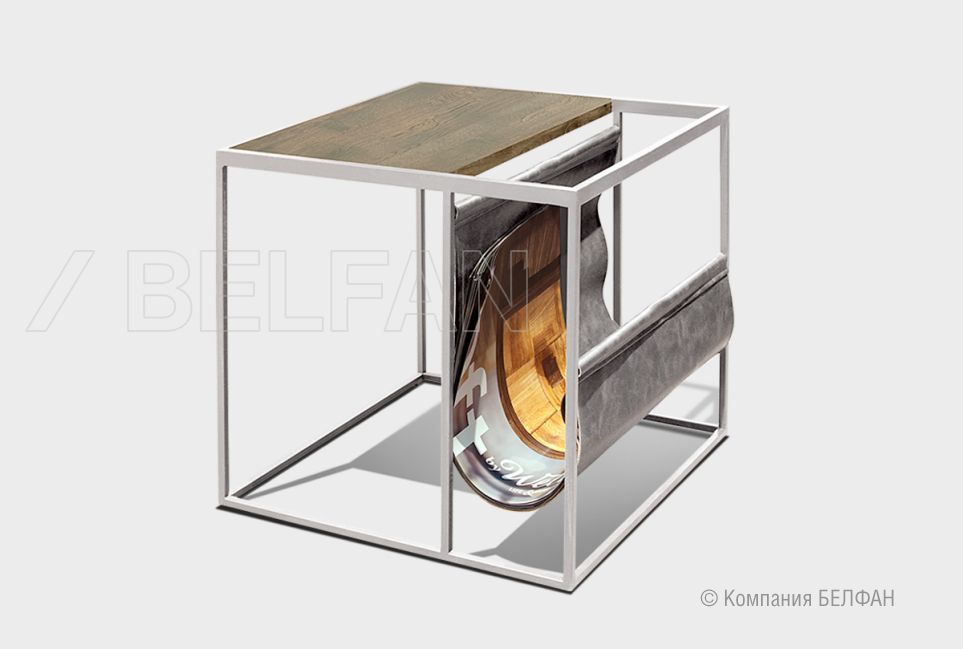 Стол журнальный "Art Collection" c газетницей массив дуба 1