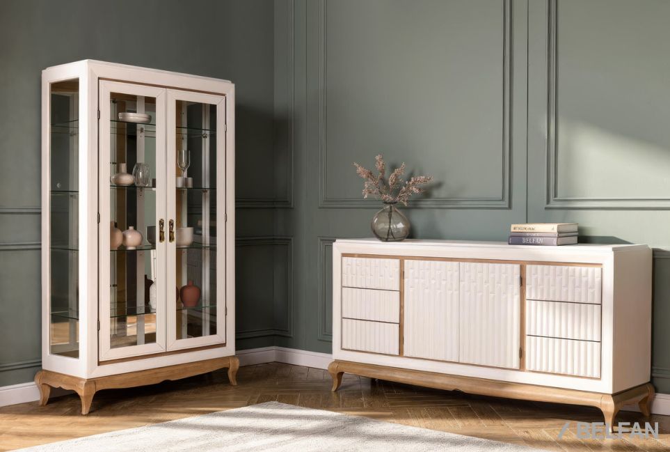 Тумба "Армония" 4 (с ящиками) массив и шпон дуба 5