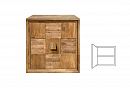 Модуль настенный "Cube Design" 1; фасад "шашки"; левый; бейц-масло