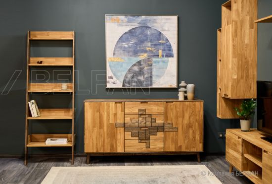 Шкаф навесной "Ирвинг" 120 (левый) массив дуба 8