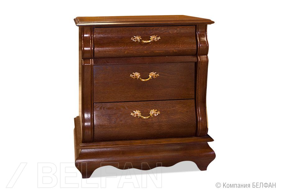 Тумба прикроватная "Тэфи" массив и шпон дуба 1