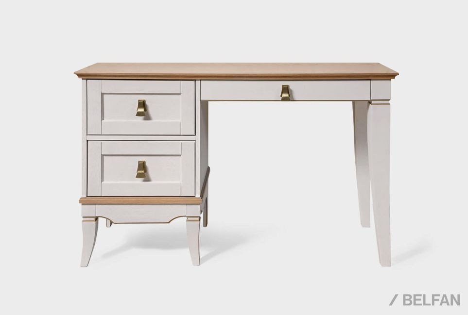 Стол письменный "Стюарт" (тумба слева) массив и шпон дуба 1