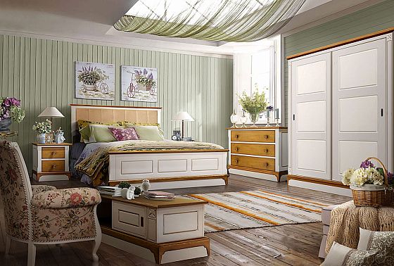 Кровать-диван под два матраса "Бриансон" массив и шпон дуба, МДФ 18