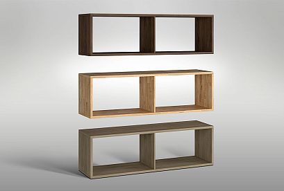 Полка настенная "Cube Design" 2; *КМ-009.02; графит