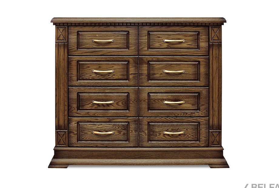 Комод "Верди Люкс" массив и шпон дуба 1