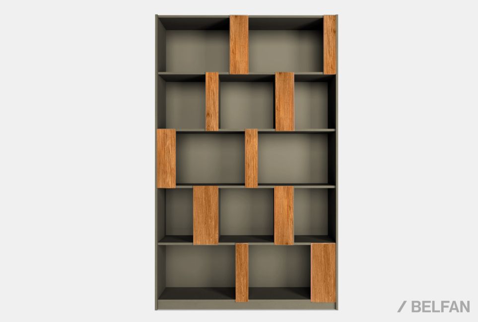 Стеллаж "Сакраменто" 150 (без зеркал) МДФ, шпон дуба 1