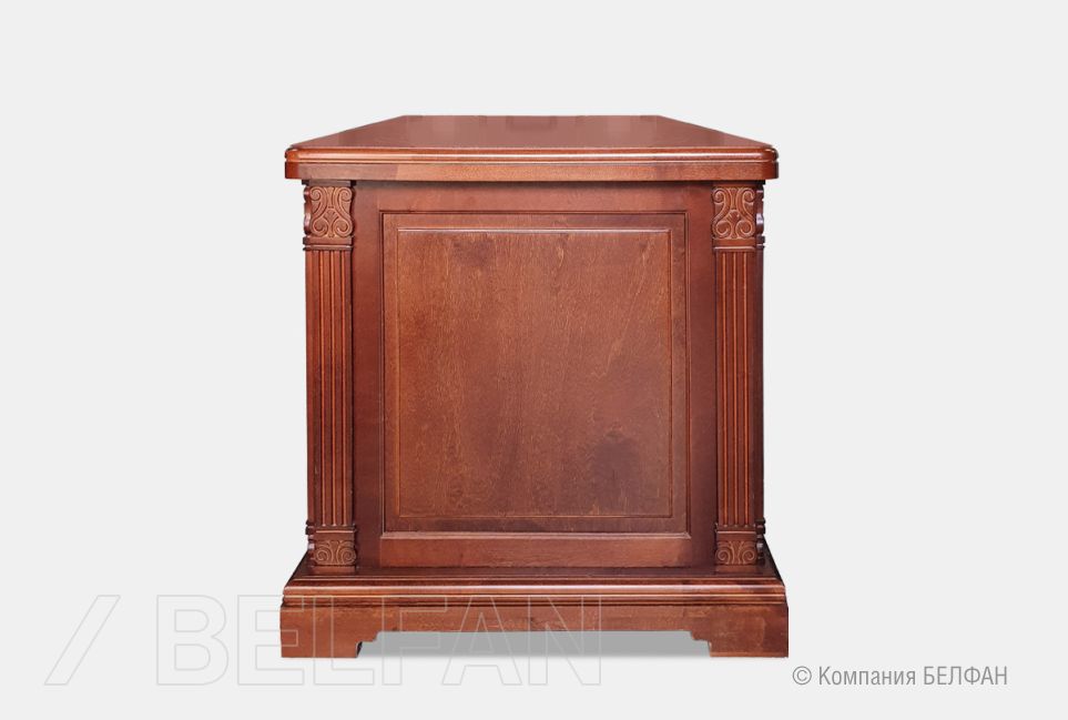 Стол рабочий с приставками "Престиж" массив и шпон берёзы 3