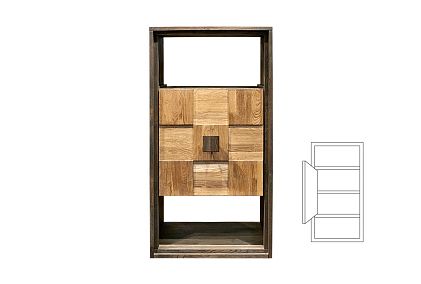 Модуль настенный "Cube Design" 2 (с нишей)