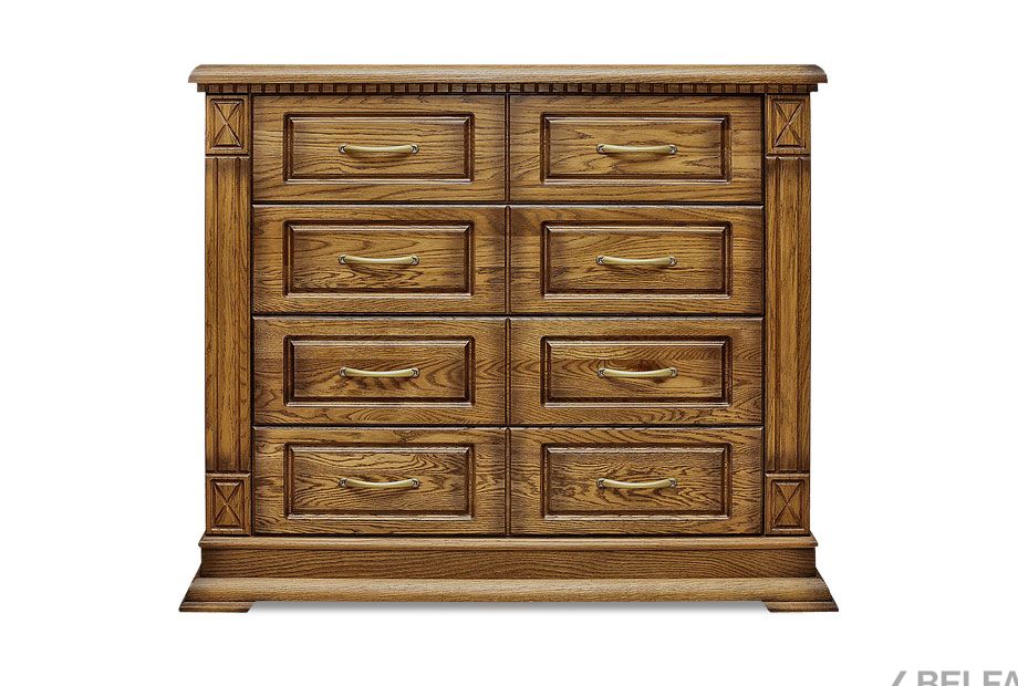 Комод "Верди Люкс" массив и шпон дуба 2