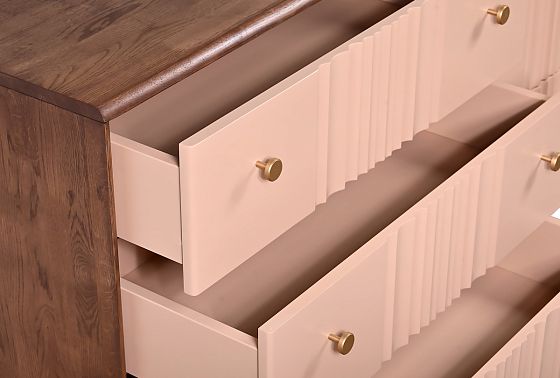 Комод "Меридиан" 6 массив дуба, МДФ 8