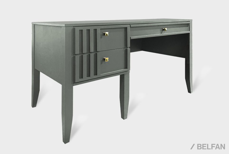 Стол письменный "Chicago" (1 тумба) массив и шпон дуба 1