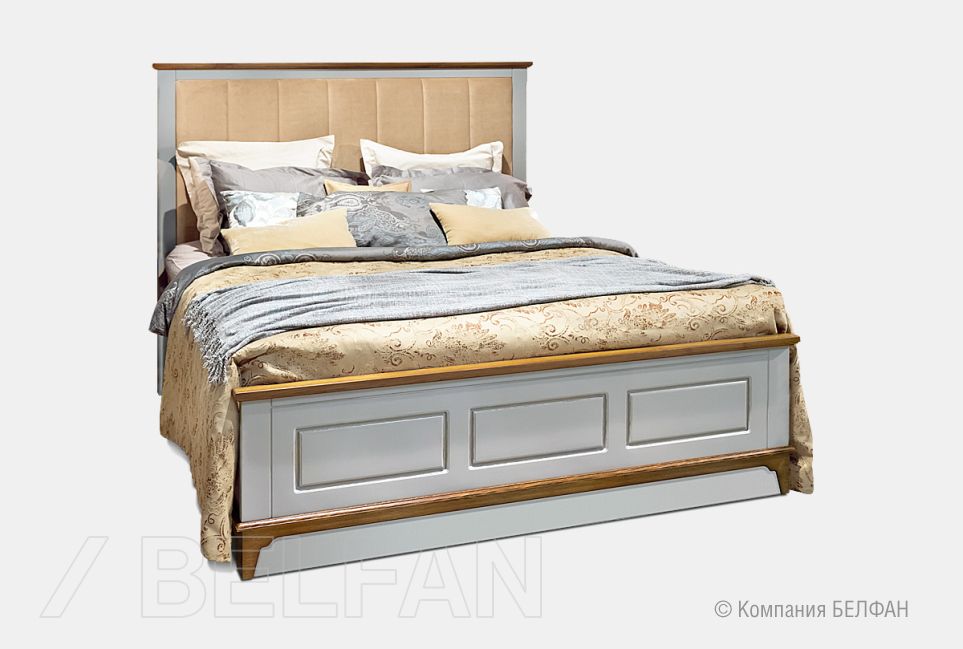 Кровать "Brianson" массив и шпон дуба, МДФ 3