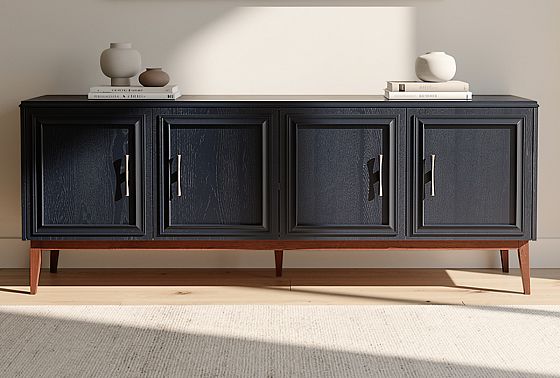 Тумба "Сакраменто" 4 массив и шпон дуба, МДФ 4