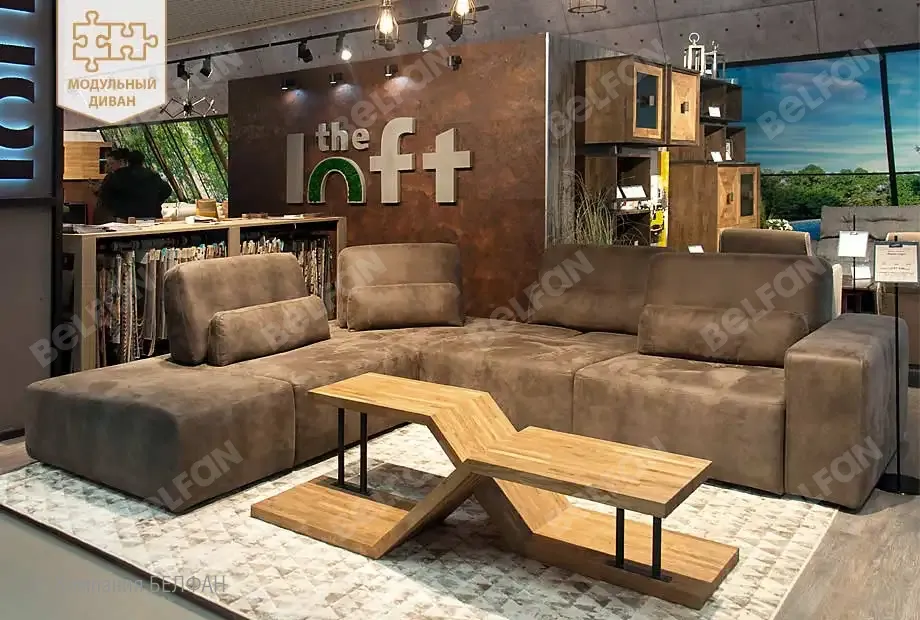 БАКСТЕР угловой диван с оттоманкой #2