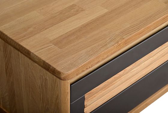 Тумба под ТВ "Wallstreet" 170 массив дуба, МДФ 3