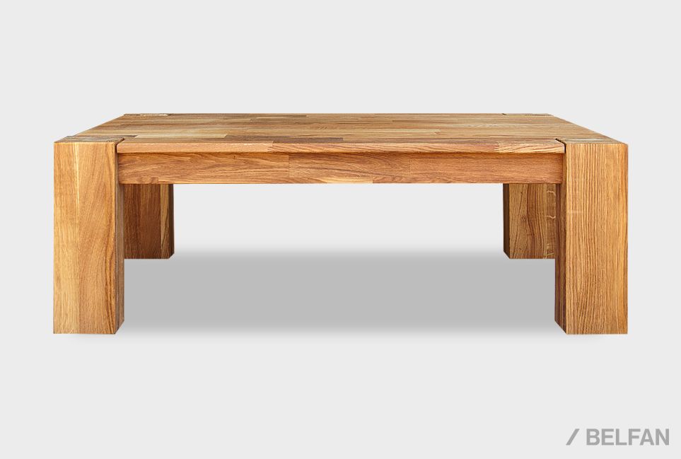 Стол журнальный "Берген" П-03 (сечение опор 120х90) массив дуба 1