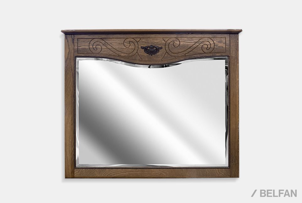 Зеркало "Алези" массив и шпон дуба 2