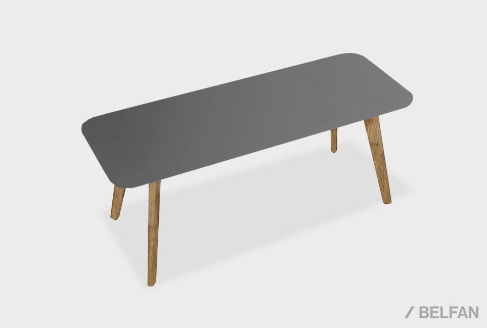 Стол журнальный "Wallstreet" прямоугольный 260 массив дуба, МДФ 1