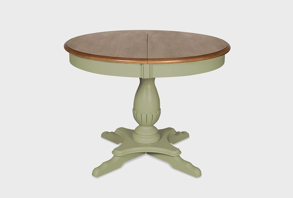 Стол обеденный "Оливия" (круглый); раскл.; пудра