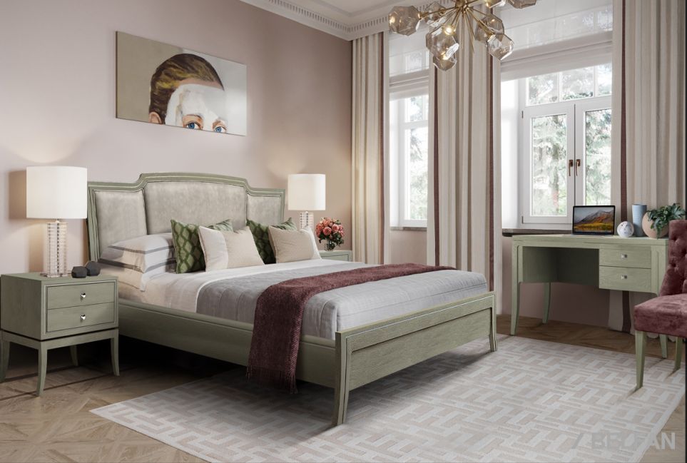 Кровать "Costa" (низкое изножье) массив и шпон дуба 5