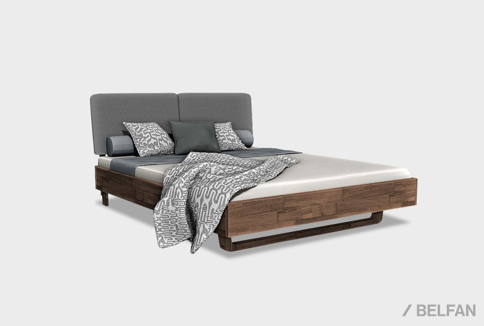 Кровать "Wallstreet" (мягкое изголовье) массив дуба 1