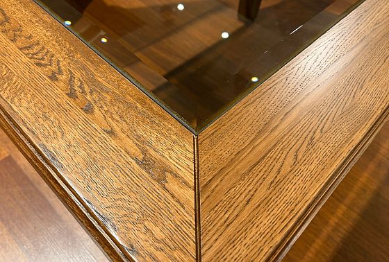 Стол журнальный "Верди Люкс 3" массив и шпон дуба 2