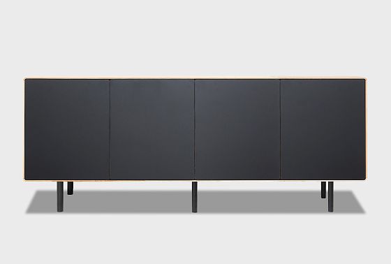 Тумба "Норман" 4 массив дуба, МДФ, металл 5