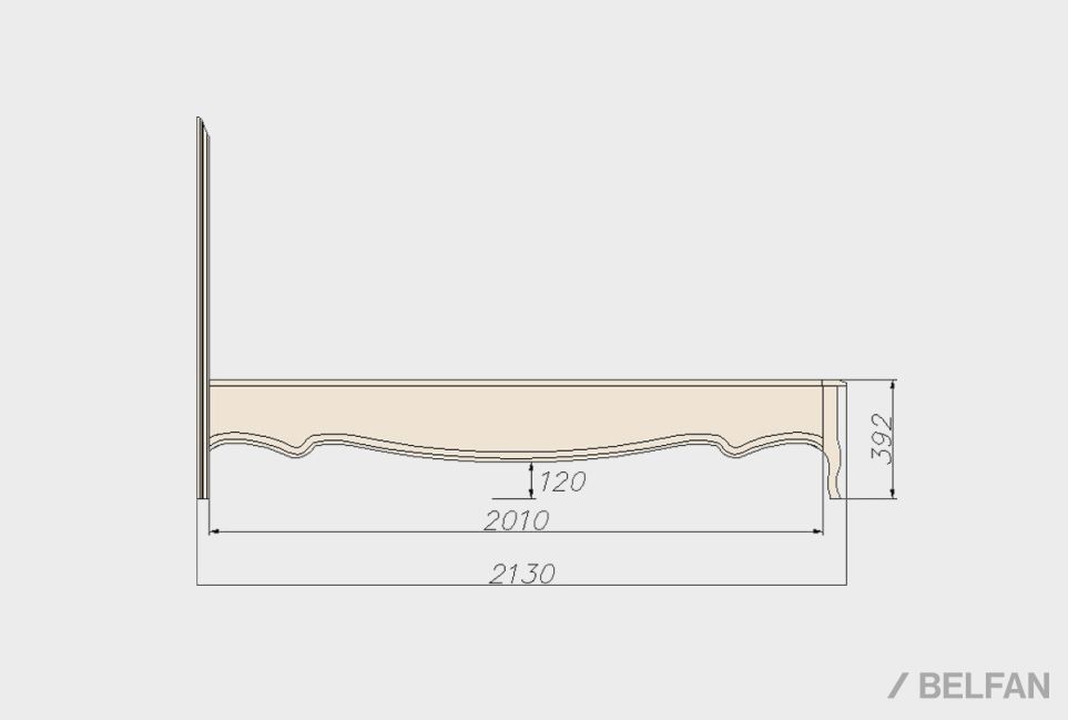 Кровать комбинированная "Трио" массив и шпон дуба 3