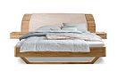 Кровать "Монблан" (с прикроватными тумбами); без основания, без матраса; (1600x2000); бейц-масло; Enjoy 1 Beige
