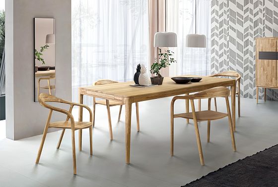 Стул "Лугано" с подлокотниками массив берёзы 3