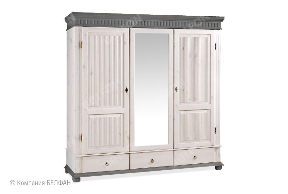 Шкаф "Хельсинки-3-SP-GT" массив сосны 1