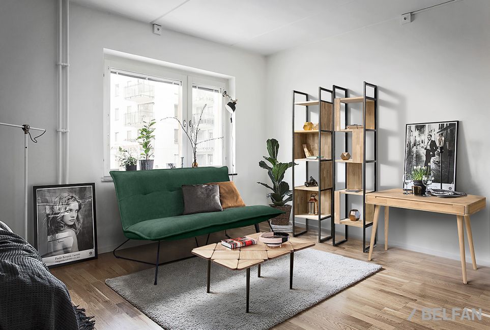 Стеллаж "Art Collection" 420 массив дуба, металл 2