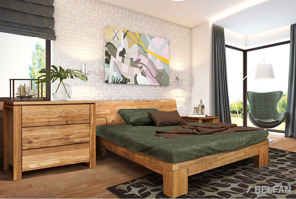 Кровать "Берген" С массив дуба 2