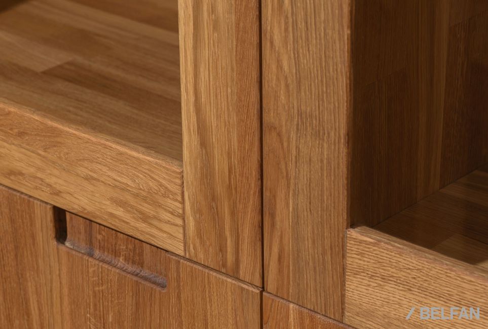 Тумба 2-х секционная "Irving Design" (высокая) массив дуба 3