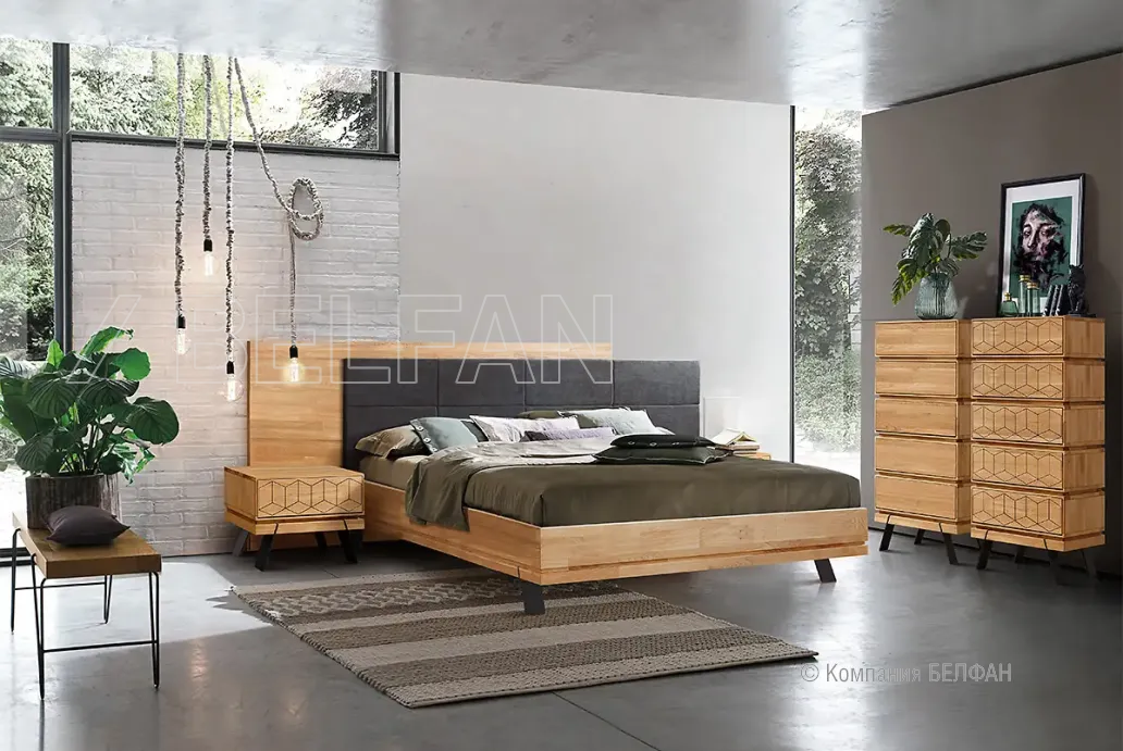 Спальня «Etna» #1 дуб натуральный