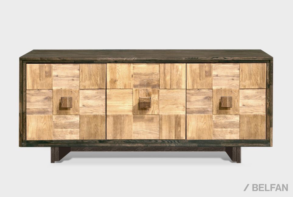 Тумба "Куб Дизайн" 3 массив и шпон дуба 1