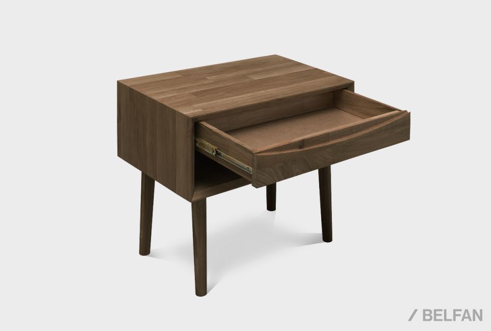 Тумба прикроватная "Ирвинг" (с нишей) массив дуба 2