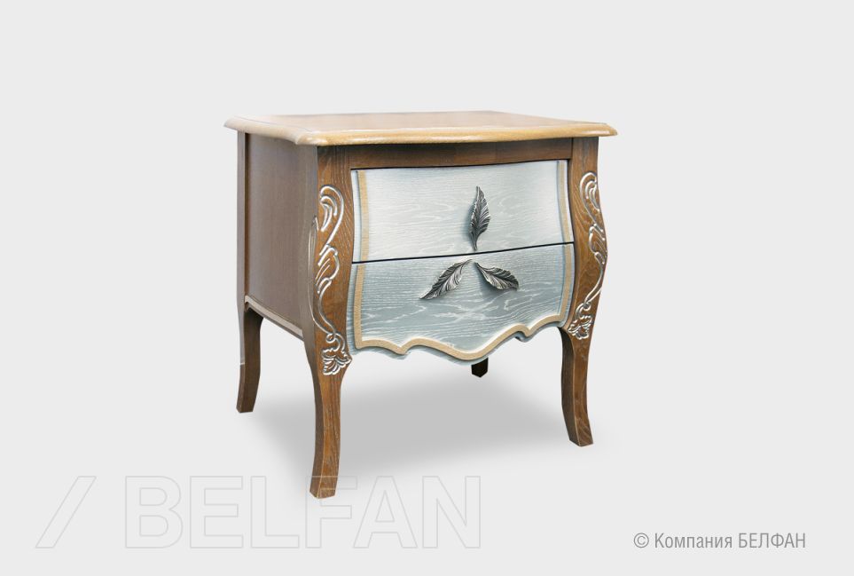 Тумба прикроватная "Трио" массив и шпон дуба 1