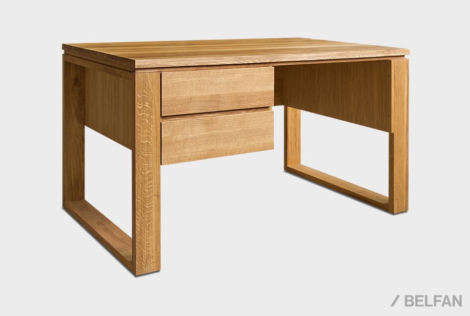 Стол письменный "Берген" В массив и шпон дуба 1