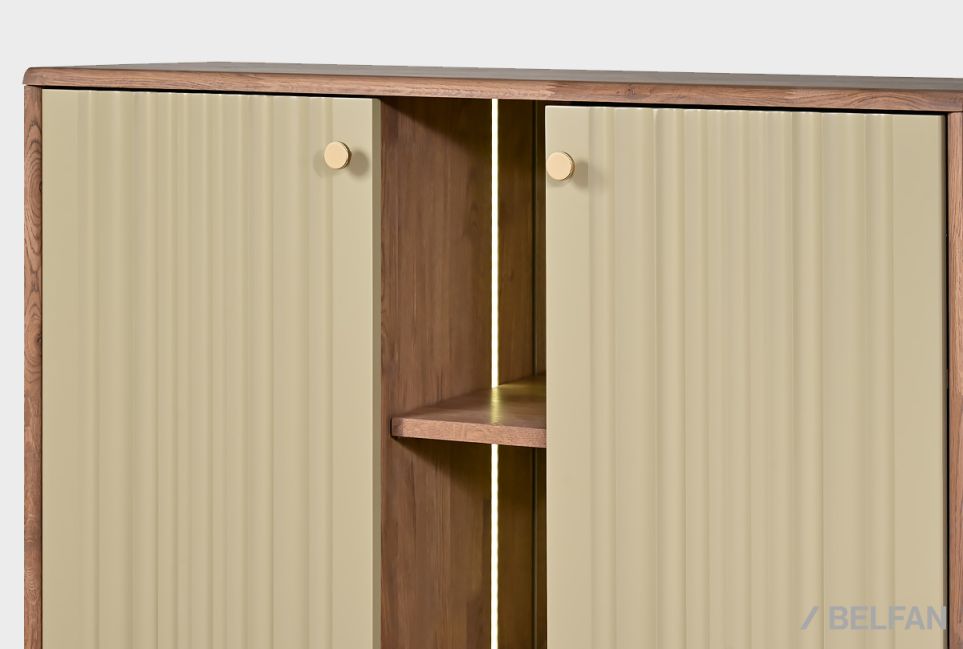 Тумба высокая "Меридиан" массив дуба, МДФ 5