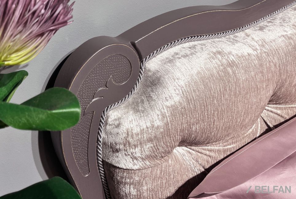 Кровать "Fleuron" (низкое изножье) массив и шпон дуба 2