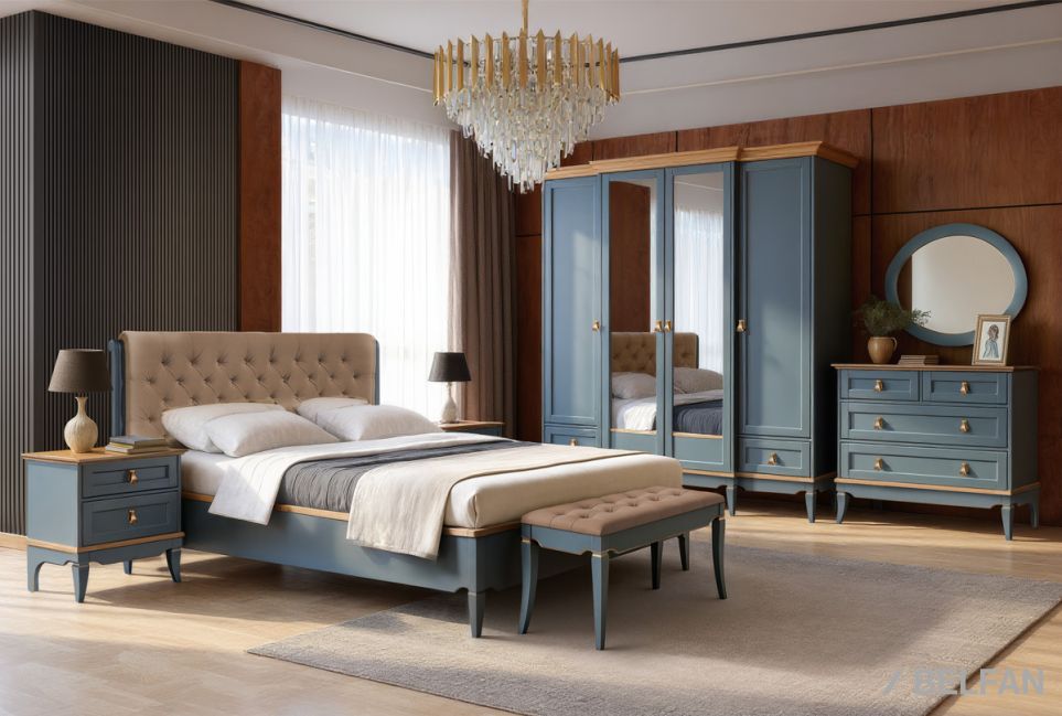 Кровать "Стюарт" (мягкое изголовье) массив и шпон дуба 2